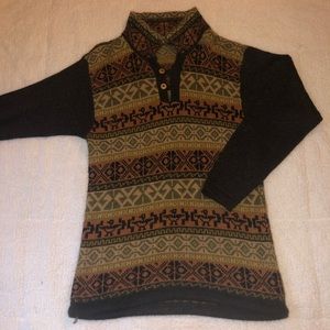 Alpaca wool sweater, mens size M